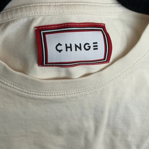 Off-White Long Sleeve Shirt with Statement Print, sz S - Picture 5 of 6